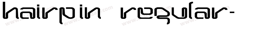 Hairpin Regular字体转换